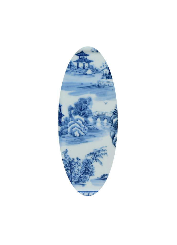 Blue and White Chinoiserie Square Porcelain