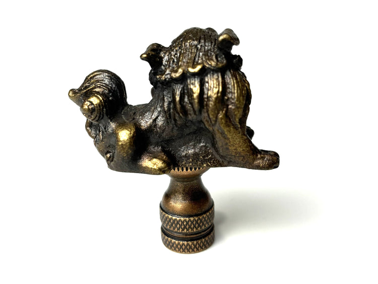 Luxurious Solid Brass Lion Lamp Finial Elevates Lamp Aesthetics
