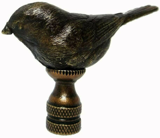 Solid Bronze Bird Lamp Finial